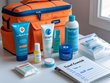 Skincare Products and Packing Essentials for Travel