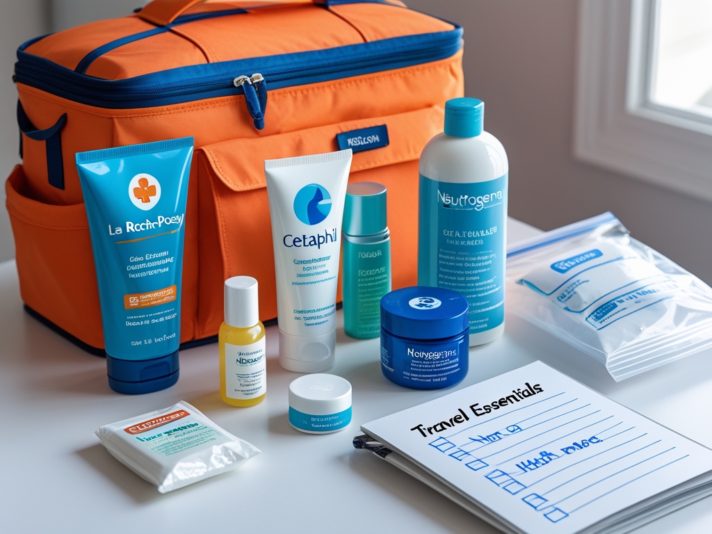 Skincare Products and Packing Essentials for Travel
